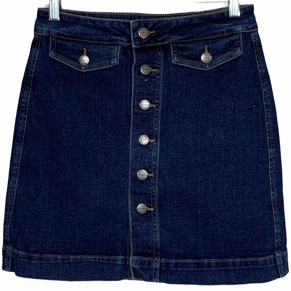 Loft Blue Jean Skirt Size 2 - Picture 1 of 4